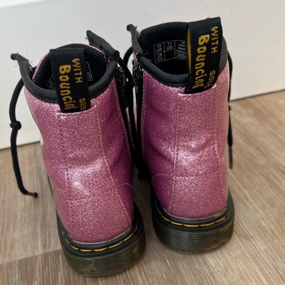 Dr. Martens 1460 Glitter J Pink Boots Size 11 Toddler/Little Kids - Picture 5 of 8